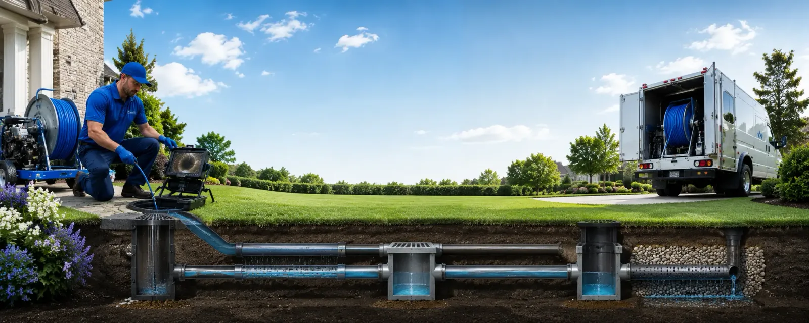 Outdoor drain cleaning information for East Otis, MA